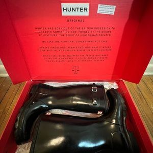 Originial Kids gloss Hunter Boots size 5
